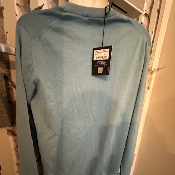 A BABY BLUE ROUND NECK SWEATER - Picture 3 of 5